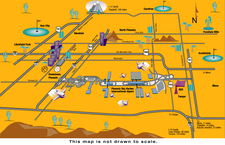 Arizona Golf Phoenix Golf Courses Scottsdale Golf Courses Phoenix Map